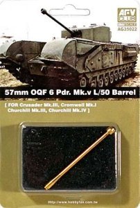 AFV Club AG35022 57mm OQF 6 Pdr.Mk V L/50 Barrel 1:35