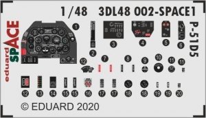 Eduard 3DL48002 P-51D-5 SPACE 1/48