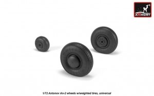 Armory Models AW72057 Antonov An-2/An-3 Colt wheels w/ weighted tires 1/72