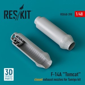 RESKIT RSU48-0390 F-14A Tomcat closed exhaust nozzles for Tamiya kit (3D Printed) 1/48