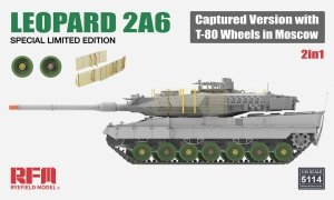 Rye Field Model 5114 Leopard 2A6 Captured Version with T-80 Wheels in Moscow 1/35