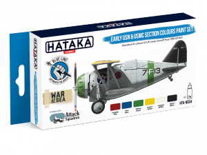 Hataka HTK-BS54 Early USN & USMC Section Colours paint set (6x17ml)