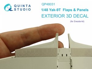Quinta Studio QP48031 Yak-9T Flaps and panels (Zvezda) 1/48