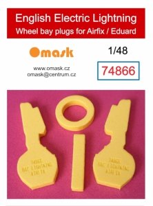 Omask 74866 English Electric Lightning wheel bay plugs (for Airfix/Eduard) 1/48