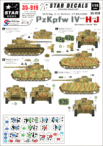 Star Decals 35-919 PzKpfw IV Ausf H and J 1/35