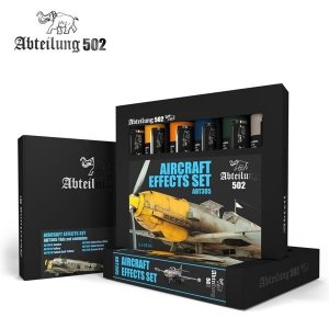 502 Abteilung ABT305 Abteilung Oil Paint Set - Aircraft Effects 6x20ml