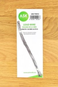 ASK T0053 Lead Wire  Round Ø 0,5 mm x 120 mm (24 pcs)