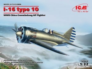 ICM 32006 I-16 type 10 WWII China Guomindang AF Fighter 1/32