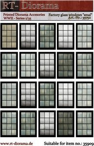RT-Diorama 35750 Printed Accessories: Factory glass windows smal 1/35