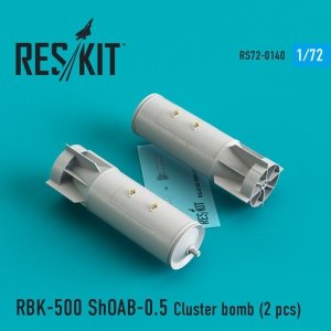 RESKIT RS72-0140 RBK-500 SHOAB-0.5 CLUSTER BOMBS (2 PCS) 1/72