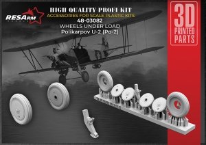 RESArm 48-03082 PO-2 - Wheels under load (3D resin printing) 1/48