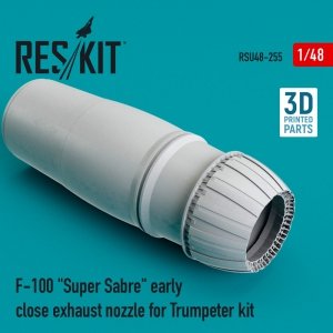 RESKIT RSU48-0255 F-100 SUPER SABRE EARLY CLOSE EXHAUST NOZZLE FOR TRUMPETER KIT 1/48