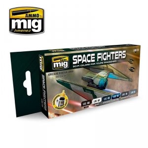 AMMO of Mig Jimenez 7131 SPACE FIGHTERS SCI-FI COLORS 6x17ml