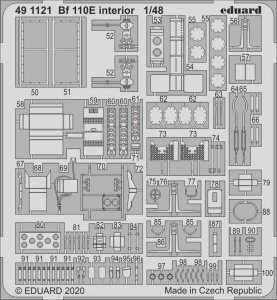 Eduard 491121 Bf 110E interior 1/48 DRAGON