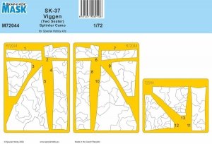 Special Hobby M72044 SK-37 Viggen (two seater) Splinter camo 1/72