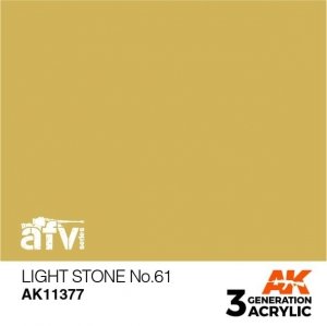 AK Interactive AK11377 Light Stone No.61 17ml