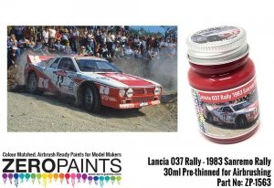 Zero Paints ZP-1563 Lancia 037 Rally '1983 Sanremo Rally' Red Paint 30ml