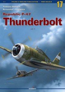 Kagero 3017 Republic P-47 Thunderbolt vol. I (bez dodatków) ( no decal ) EN/PL