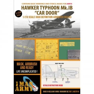 1 Man Army 24DET018 Hawker Typhoon Mk.IB 'Car Door' (Airfix) 1/24