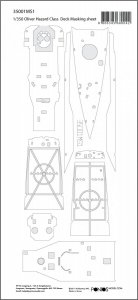 Pontos 35001MS1 USS Oliver Hazard Perry Class Deck Masking Sheet (1:350)