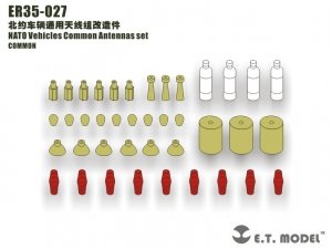 E.T. Model ER35-027 NATO Vehicles Common Antennas set 1/35