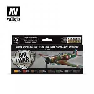 Vallejo 71626 Armée De L'air Colors 1939-1942 Battle of France & Vichy AF 8x17ml