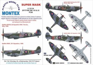 Montex K32134 Spitfire MkVIII & IX  1/32