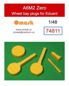 Omask 74811 A6M2 Zero wheel bay plugs (for Eduard) 1/48