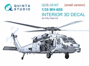 Quinta Studio QDS-35167 МН-60S Knighthawk 3D-Printed & coloured Interior on decal paper (Kitty Hawk) (Small version) 1/35