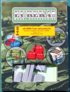 EUREKA XXL E-049 US WW2 Fuel Jerrycans #1 (4 pcs) 1/35