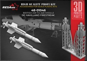 RESArm 48-01046 Havilland Firestreak - British air-to-air missile  (3D resin printing) 1/48