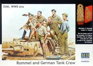 Master Box 3561 Rommel and German Tank Crew (DAK, 1941-1943) 1/35