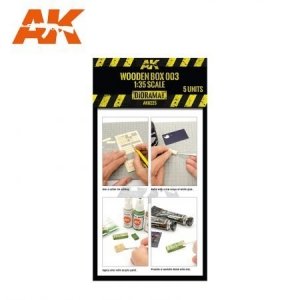 AK Interactive AK8225 LASER CUT WOODEN BOX 003 (5 UNITS)