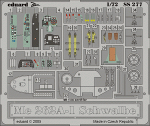 Eduard SS277 Me 262A-1 Schwalbe 1/72 HASEGAWA