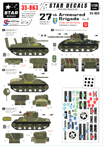 Star Decals 35-863 27th Armoured Brigade #2 1/35