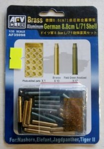 AFV Club 35098 German 88mm L/71 Shell brass and aluminium 1/35
