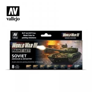 Vallejo 70221 WWIII Soviet Armour & Infantry 8x17ml