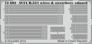 Eduard 72602 Avia B.534 wires & stretchers 1/72 EDUARD