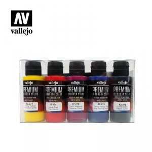 Vallejo 62104 Premium RC-Color Candy Colors 5x60 ml.