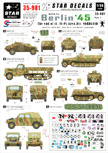 Star Decals 35-981 Berlin 1 The End of Nordland 1/35