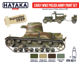 Hataka HTK-AS11 Early WW2 Polish Army paint set (4x17ml)