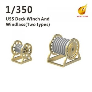 Very Fire USS01 USS deck winch and windlass two types (30 sets) 1/350