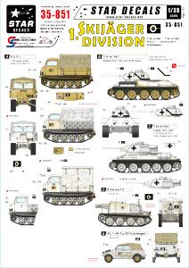 Star Decals 35-851 German 1. Skijäger Division 1/35