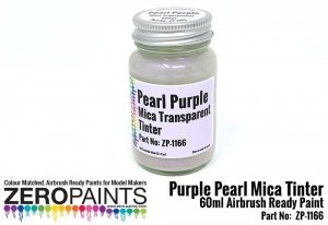 Zero Paints ZP-1166 Pearl Purple Mica Transparent Tinter Paint 60ml