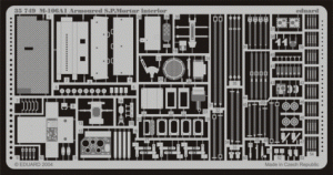 Eduard 35749 M-106A1 Armoured S. P.Mortar interior 1:35 Tamiya