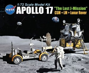 Dragon 11015 Apollo 17 The Last J-Mission CSM + LM + Lunar Rover 1/72