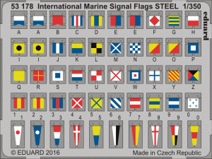 Eduard 53178 International Marine Signal Flags STEEL 1/350