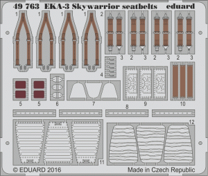 Eduard 49763 EKA-3 Skywarrior seatbelts 1/48 TRUMPETER