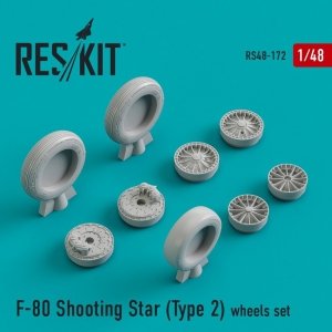 RESKIT RS48-0172 F-80 Shooting Star (Type 2) wheels set 1/48