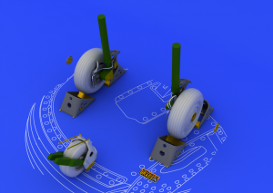 Eduard 648053 Su-27 wheels 1/48 (Academy)